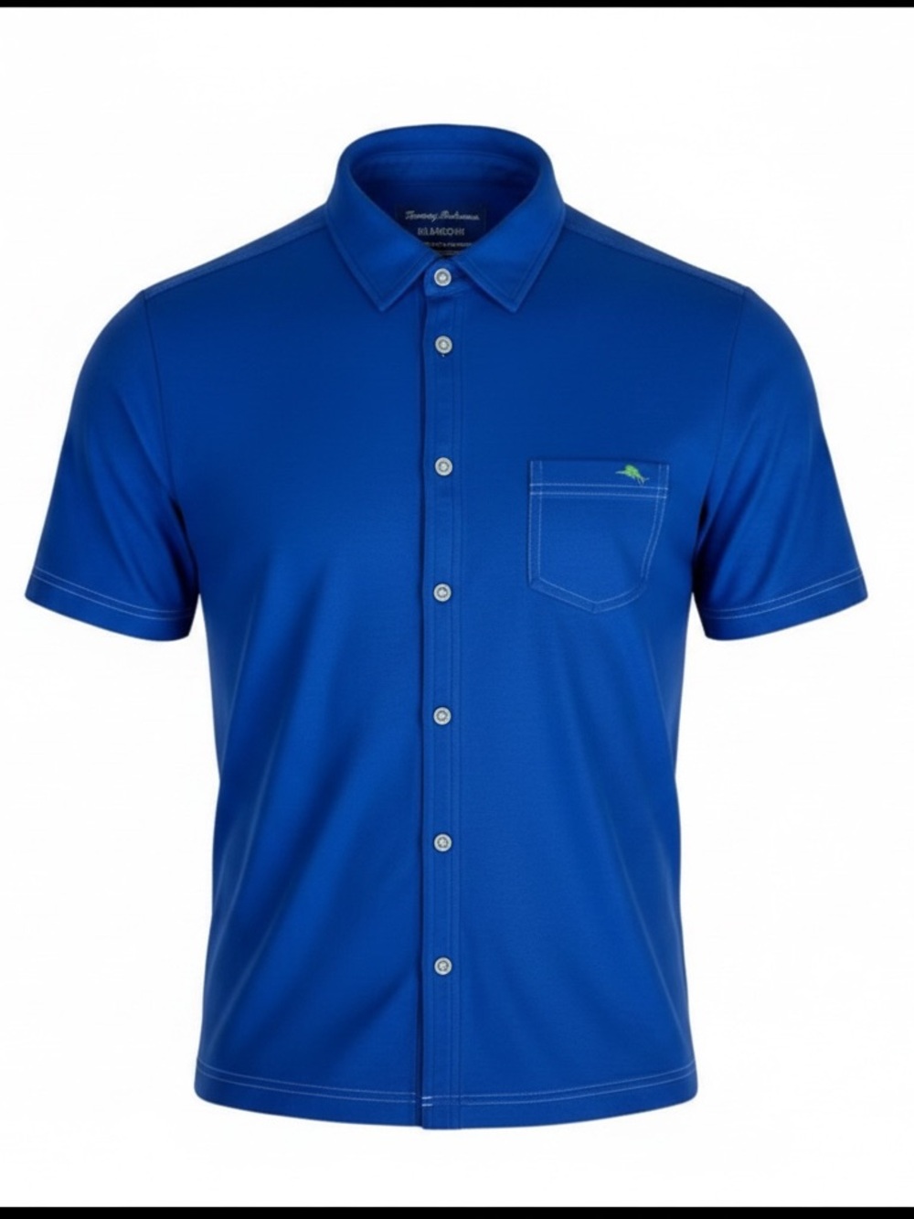Tommy Bahama IslandZone Supima Cotton Polo Shirt Blue Medium
